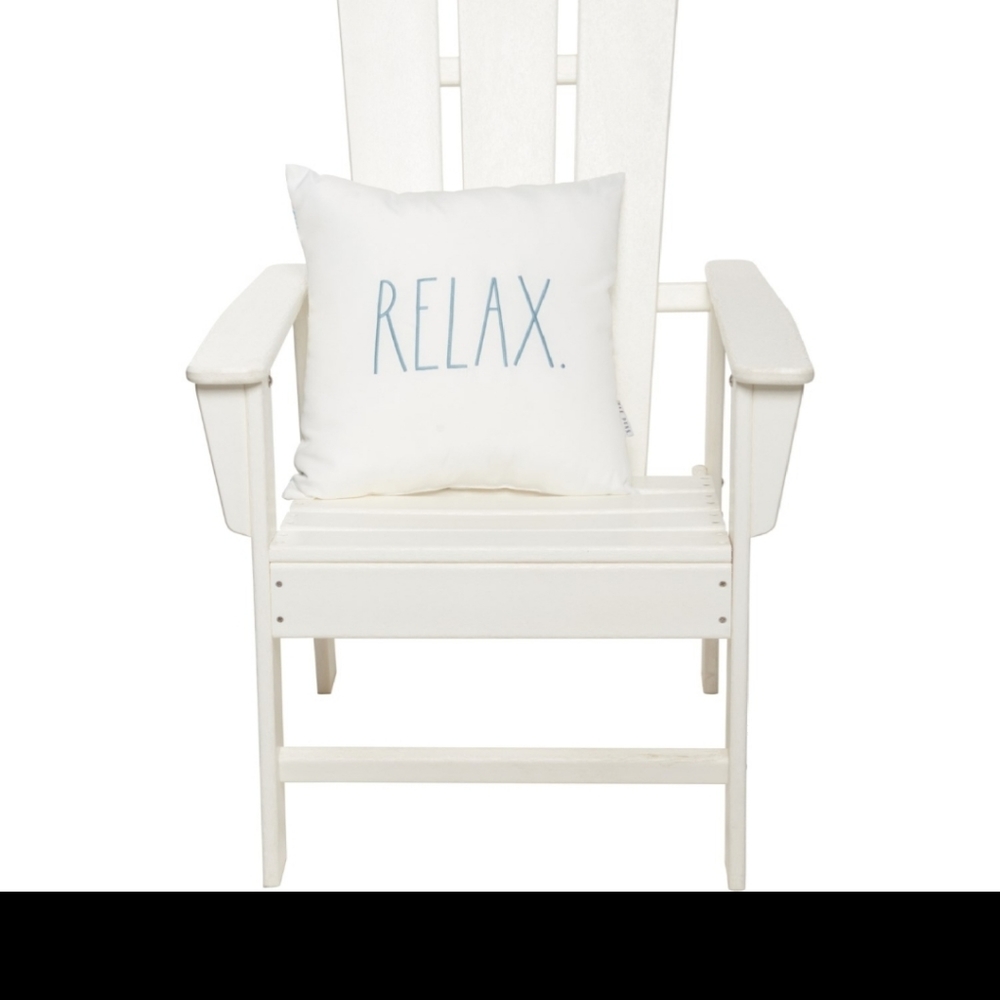Rae Dunn- 2 pillows relax baby blue
